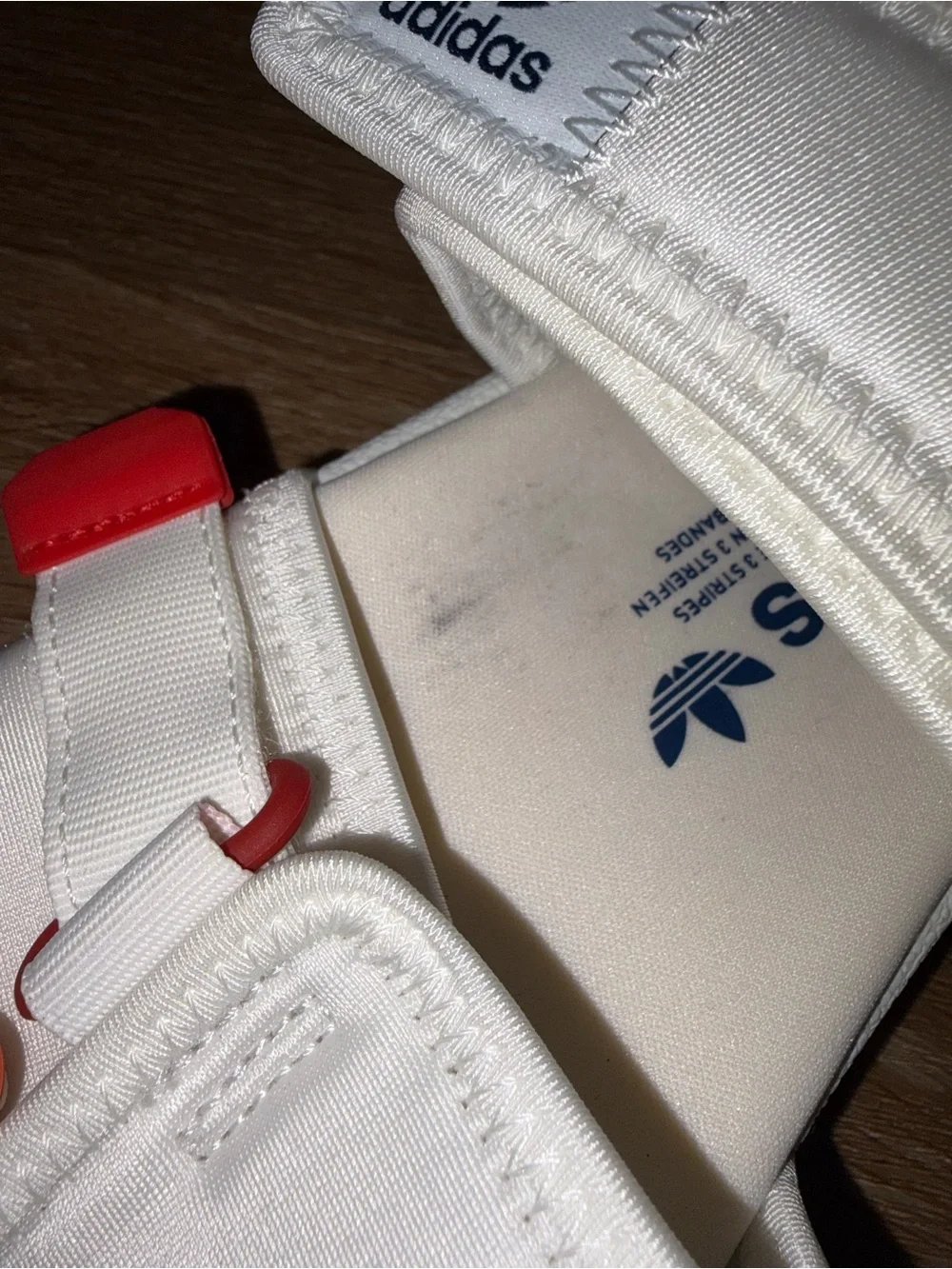 Adidas Adilette Sandal 4.0 White Multicolor Straps Men’s 4 Wmns 5.5 New Defects